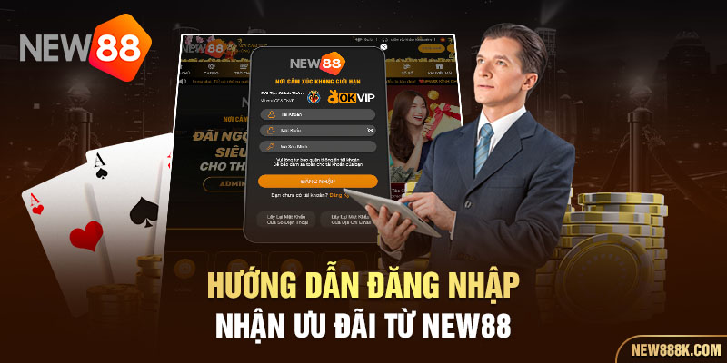 Hướng dẫn đăng nhập nhận ưu đãi từ NEW88