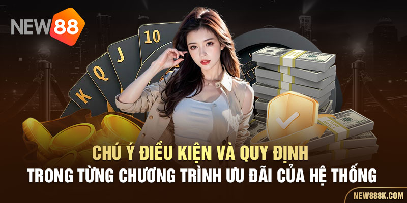 Chú ý điều kiện và quy định trong từng chương trình ưu đãi của hệ thống