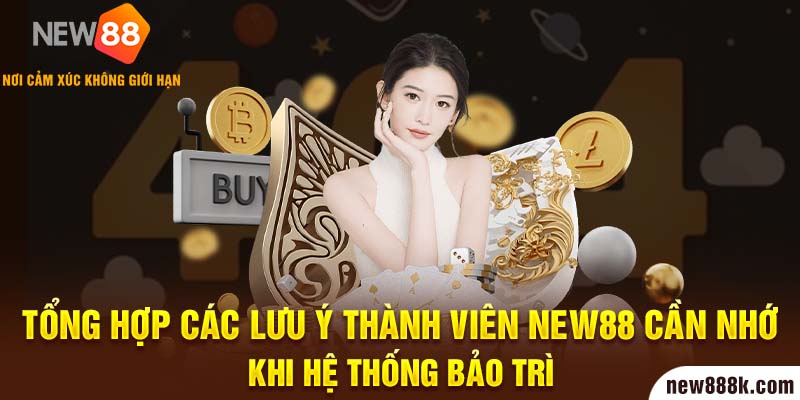 Tổng hợp các lưu ý thành viên New88 cần nhớ khi hệ thống bảo trì